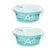 thumbnail image 1 of Pack 2 Contenedores Hermetico Vidrio Redondo 370mL Allegra, 1 of 3