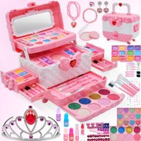 Kit De Maquillaje Aimidola Kids Para Niñas De 4 A 10 Años, 63 Unidades