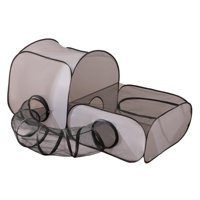 Magideal - Juguete Túnel Para Gatos, Jaula Interactiva Para Gatos De Interior, Centro De Juegos Plegable, Resistente A Arañazos, Túnel De Tienda 2 En 1 Para Perr S