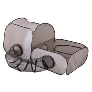 Magideal - Juguete Túnel Para Gatos, Jaula Interactiva Para Gatos De Interior, Centro De Juegos Plegable, Resistente A Arañazos, Túnel De Tienda 2 En 1 Para Perr S