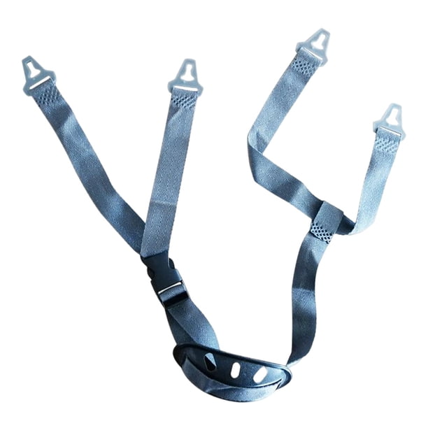Correa de barbilla para casco con hebilla, correa de barbilla para casco duro para ejercicio de escalada, reemplazo de bicicleta de montaña para , Agujero en T Azul