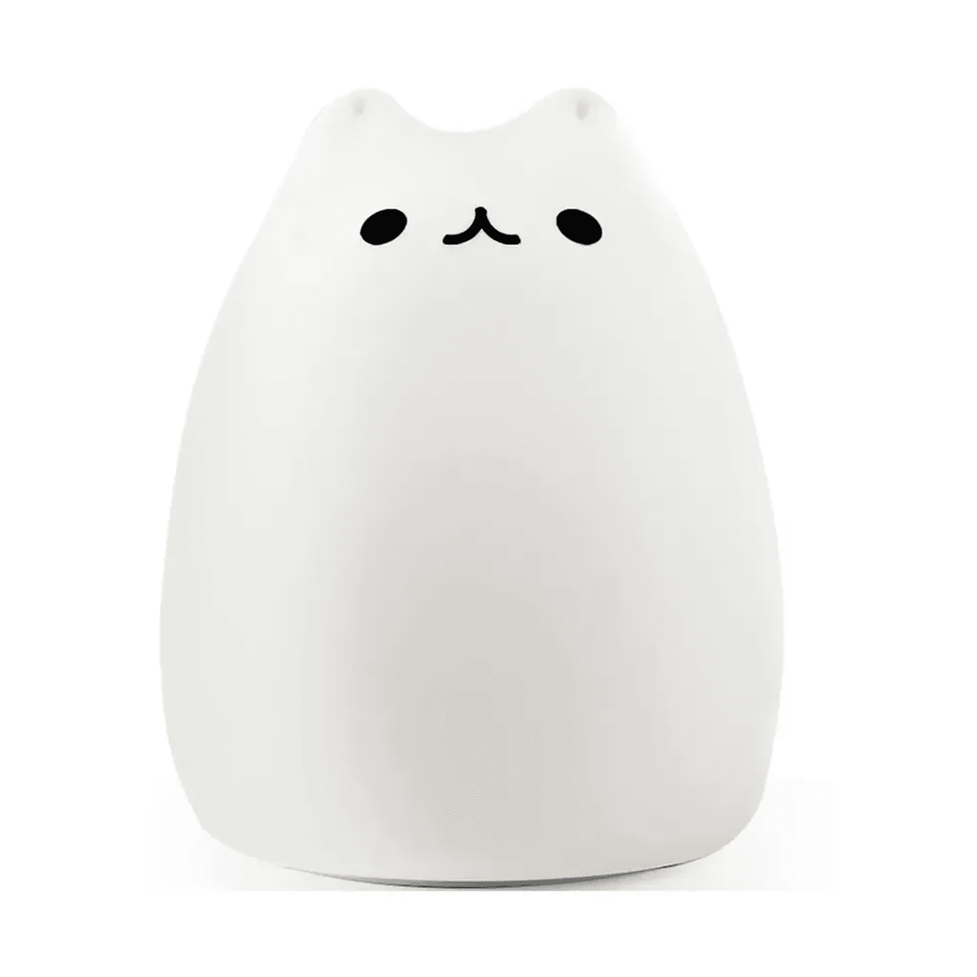Lámpara Led Silicona Belug Suave Gatito Espanta Cuco 7 Modos