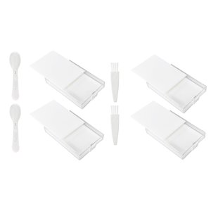 Bothyi - 4 Uds. Herramienta De Placa De Perforación Grande Herramienta De Bordado Embudo Fila Bandeja De Perforación Bandeja De Diamante Blanco