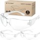 thumbnail image 1 of TICONN Clear Safety Glasses for Men Women, ANSI Z87.1 Safe, 1 of 3
