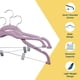 thumbnail image 4 of Perchas de terciopelo Lifemaster ajustables para faldas, color morado, paquete de 20, 4 of 9