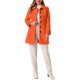 thumbnail image 2 of INSPIRE CHIC Abrigo Largo Clásico de Invierno para Mujer con Bolsillos S Naranja, 2 of 6