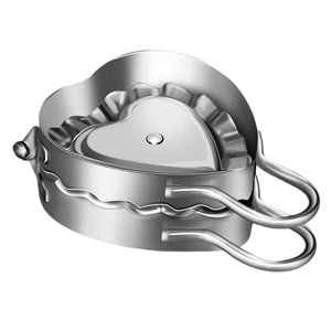 Magideal - Herramientas De Cocina Para De Hervida De Material Acero Inoxidable, Para De Hervida Para Ravioli Pie Pierogi , En Forma En Forma De Corazón