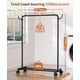 thumbnail image 2 of Perchero Homde de Metal Negro Rodante de 81 cm Resistente, 2 of 8