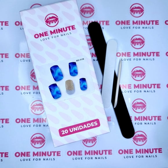 Uñas gel semicuradas Diseño 138