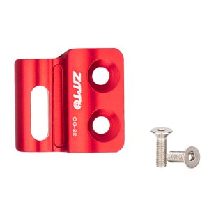 Magideal - Gancho De Suspensión De Cambio Delantero De Bicicleta, Aleación De Aluminio Cnc, Adaptador De Cambio De Marchas Recto, Pieza De Marco, Engranaje Para Cg22 Rojo