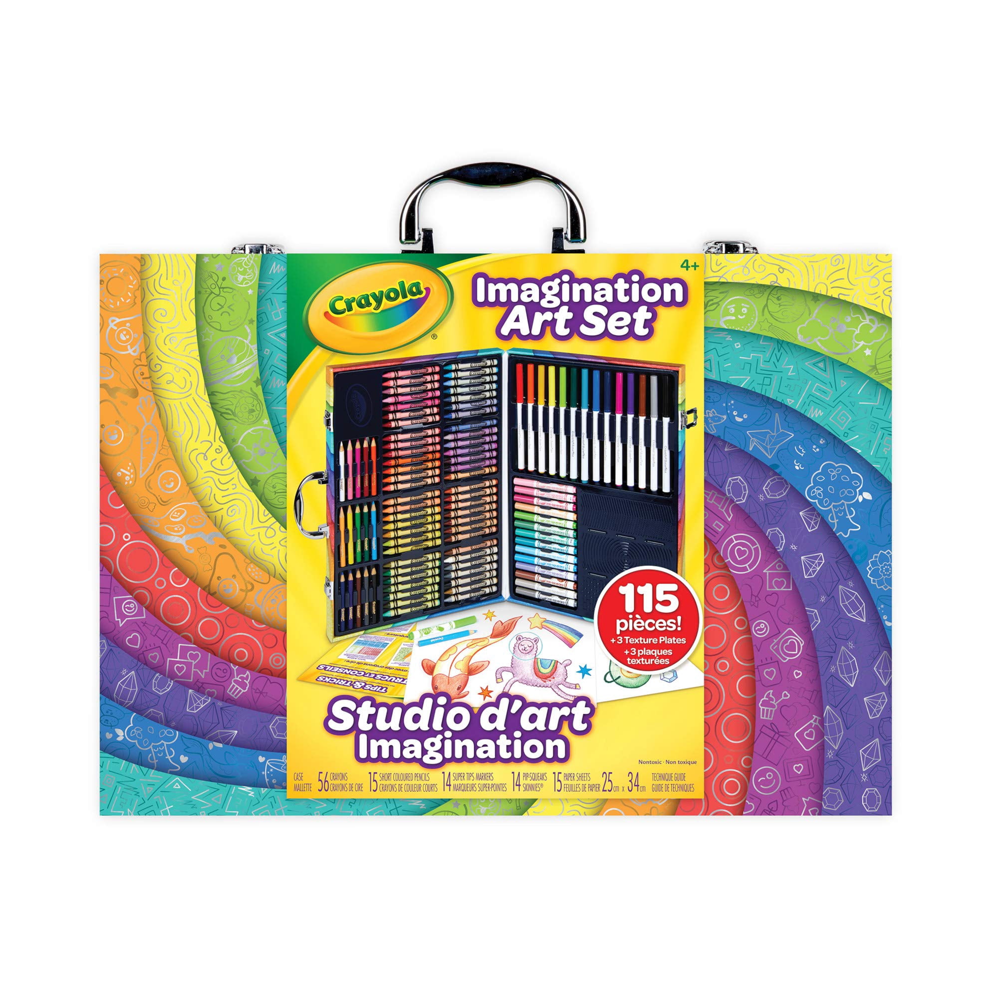 Set De Arte Imaginativo Crayola, Kit De Dibujo Para Niños De 115 Piezas