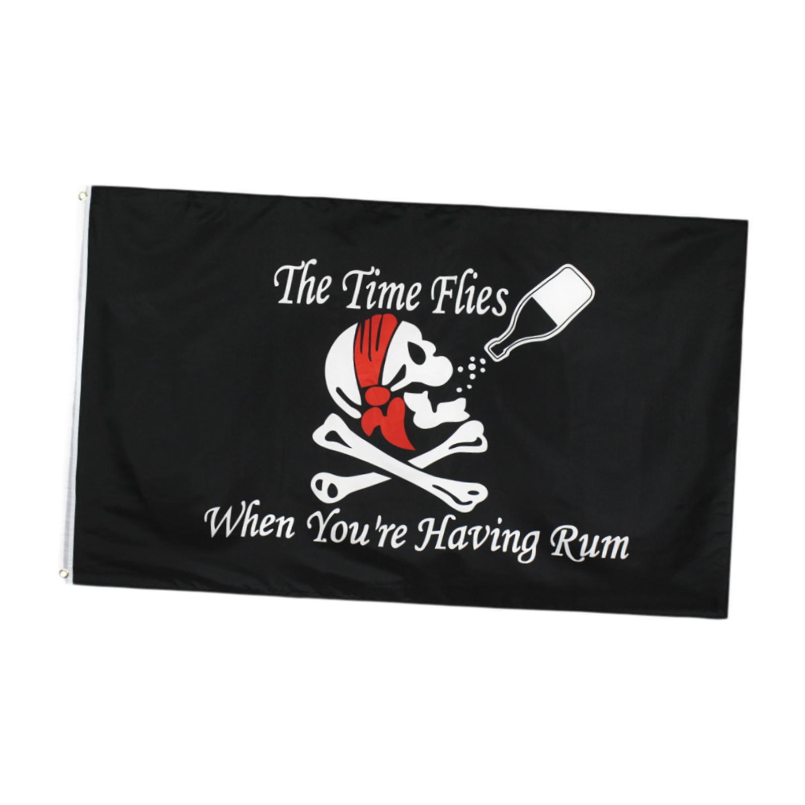 Magideal - Bandera Pirata Con Insignia De Cráneo Y Pañuelo Decoración De Pared Para Fiestas Diseño De Doble Faz Adecuado Para Jardines Y Ambientes Interiores