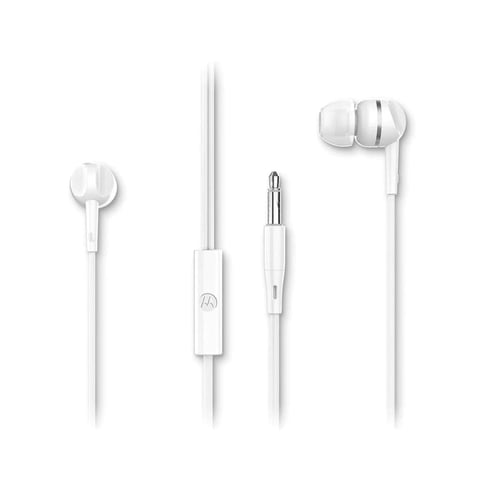 Motorola - Audifonos Manos Libres Jack 3.5 Blanco Earbuds 105