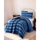 thumbnail image 3 of Cobertor Piel De Conejo Imitacion Con Diseño 2plaza Color Azul, 3 of 4