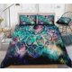 thumbnail image 1 of Floral Galaxy Mandala Quilt Duvet Cover Set Bedspread Home Textiles Doona Cover3-Piece Bedding Set, 1 of 5