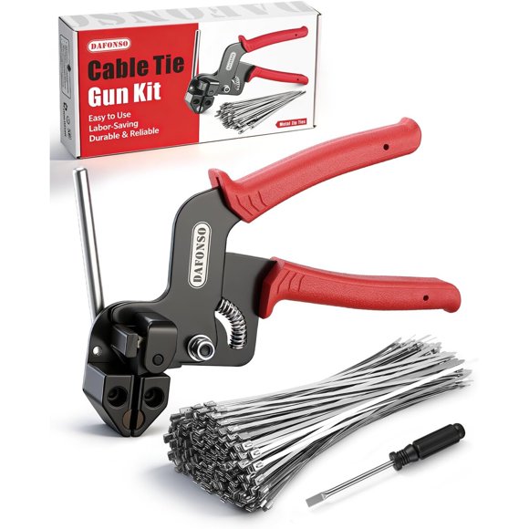 Pistola DAFONSO para Amarras de Cable de Acero 304, 11,8 pulgadas
