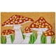 thumbnail image 1 of Felpudo MAINEVENT 43x26 cm Primavera con diseño de champiñón de fibra de coco, 1 of 9