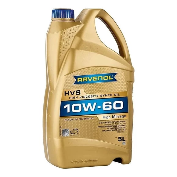 Aceite Lubricante 10w60 Ravenol High Mileage Hvs 5lts