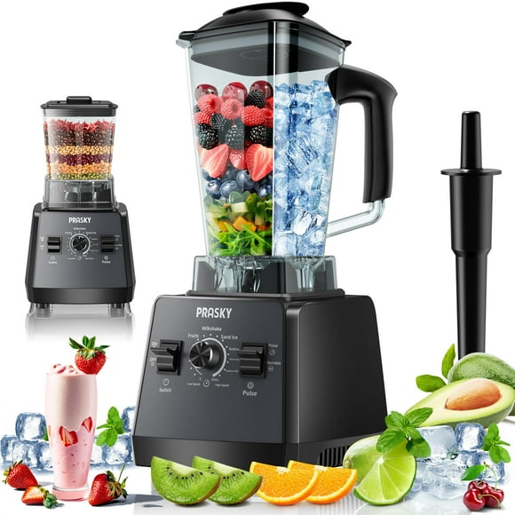 Licuadora Prasky Professional 2400W 2.0L 2 Contenedores