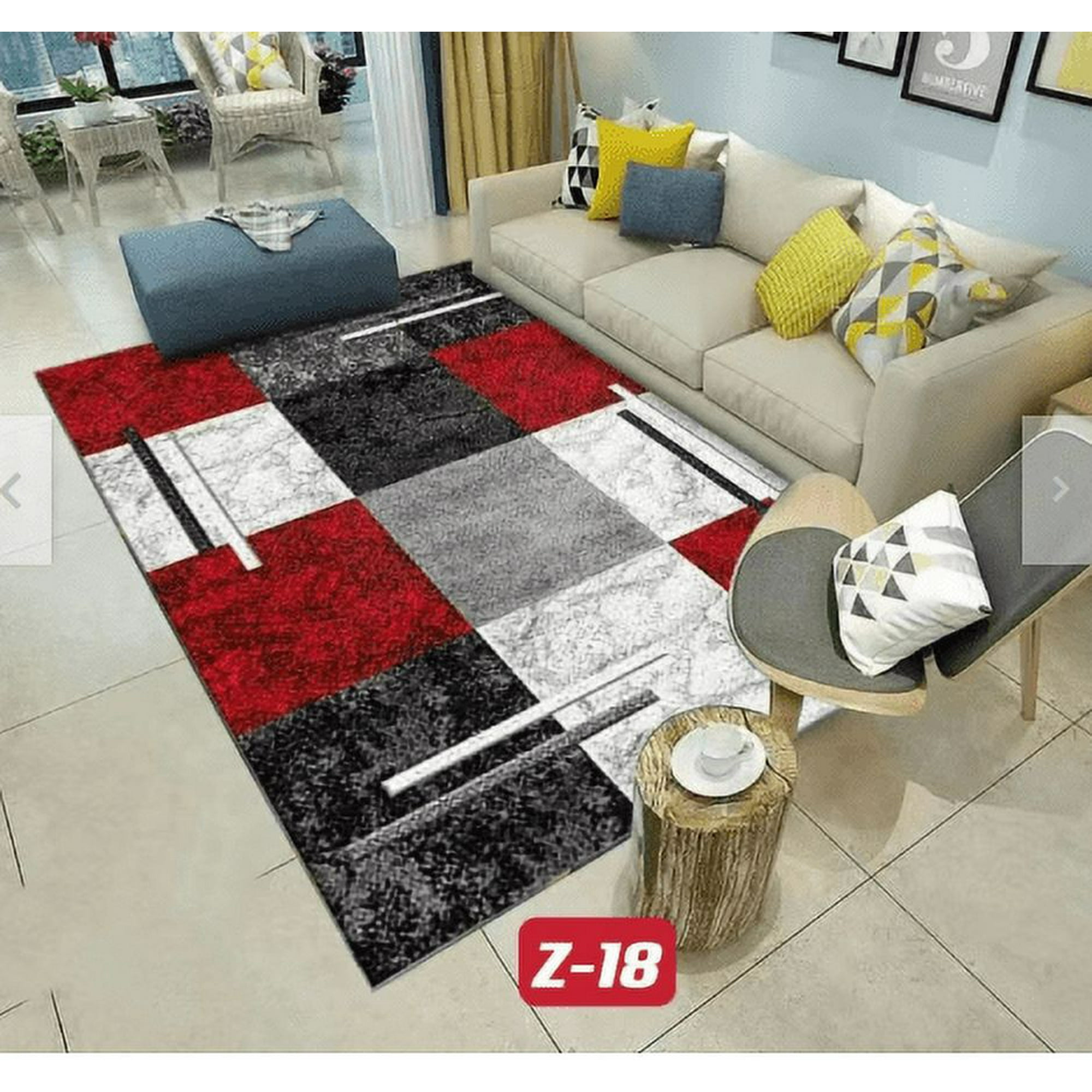 Tecnocasa - Alfombra Lisa Con Diseño En 3d 200x240cm