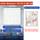 thumbnail image 2 of Cortina Roller Blackout 1 Paño 140x200 Sin Cenefa Beige Guiza, 2 of 7
