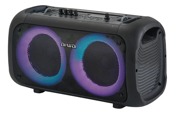 Parlante Portátil Bluetooth 40W Led Usb Aux Fm Aiwa Aw-Poh35