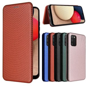 Funda Flip Para Foxdock Samsung Galaxy A02S - Funda Magnética De Negocios, Funda Protectora Delgada