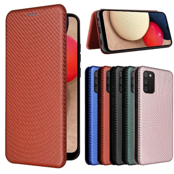 Funda Flip para FOXDOCK Samsung Galaxy A02S - Funda magnética de negocios, funda protectora delgada