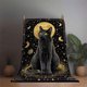 thumbnail image 1 of Mysterious Black Cat Illustration Themed Bedding Set Duvet Cover and Pillowcase Set Soft and Comfortable, 1 of 1