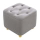 thumbnail image 2 of Taburete para pies Reposapiés Asiento acolchado Taburete otomano antideslizante estable Taburete pequeño para vestidor Entrada Guardería Sofá Hogar , gris, 2 of 5