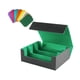 thumbnail image 3 of Caja organizadora de cartas de juego premium con 8 divisores y estuche para cartas deportivas Verde, 3 of 5