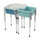 thumbnail image 1 of Mesa sensorial Back2School Express doble con tapas Seafoam, 1 of 9