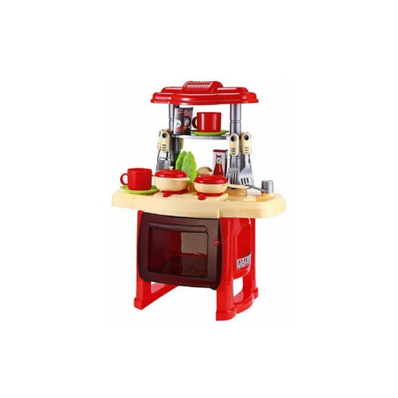 Juguete Set Cocina Con 30 Piezas Con Luz Y Sonido - Ps