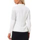 thumbnail image 3 of INSPIRE CHIC Camisa Occidental de Flecos para Mujer de Manga Larga con Botones, Blusa con Ribete de Borlas y Cuello Abatible Blanca XS, 3 of 6
