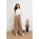 thumbnail image 1 of Pantalón Mujer Bolsillo Botones Pierna Ancha Wide Leg Cotele 7130, 1 of 4