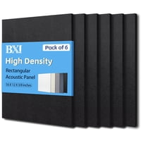 Paquete De 6 Paneles Acústicos De Alta Densidad Sound Absorber Bxi