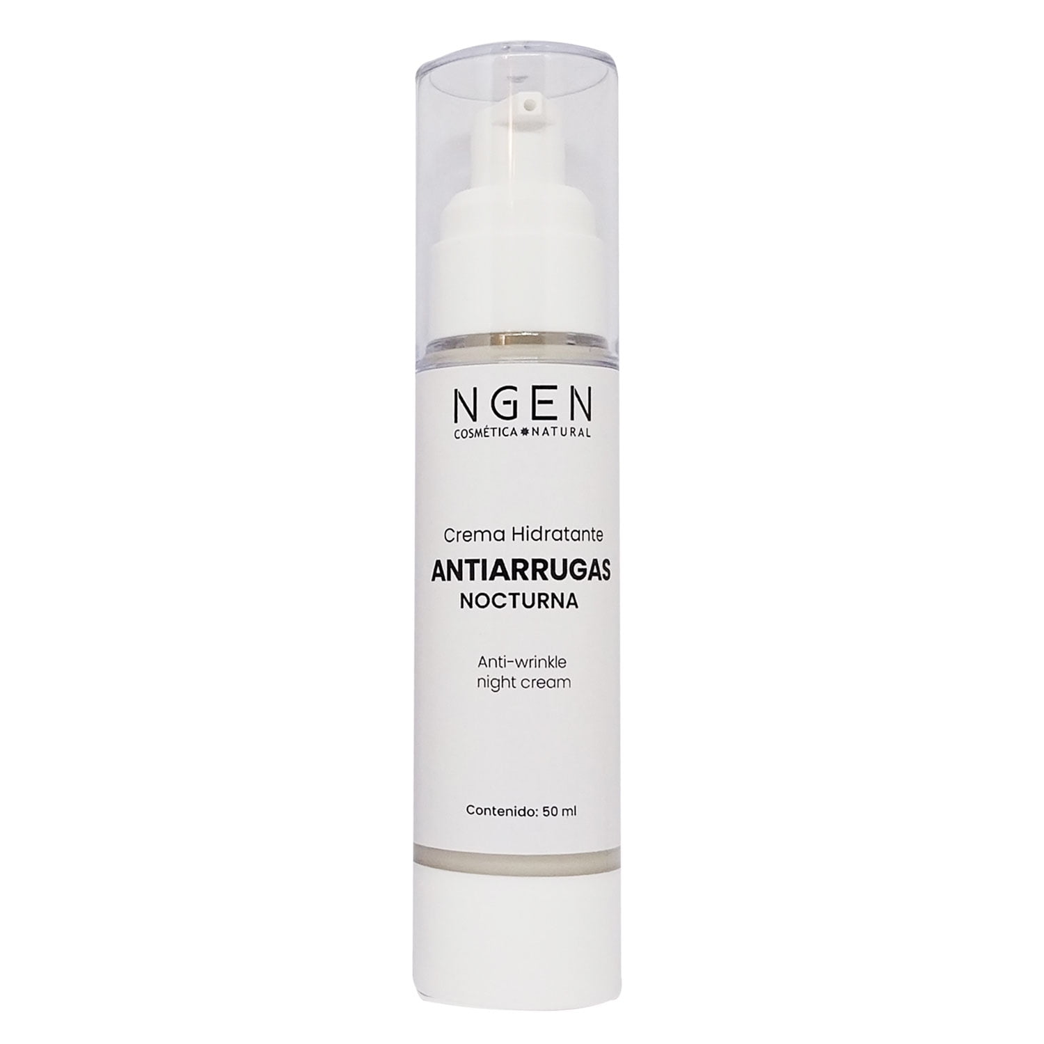 Ngen - Crema Antiarrugas Nocturna Con Retinol Y Ácido Hialurónico 50 Ml