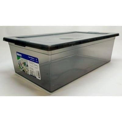 Caja Organizadora 6L Myboxtraf Plástico Gris Wenco