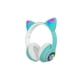 thumbnail image 1 of Audífonos Inalámbricos Bluetooth Rgb Orejas Gato Niña Aqua, 1 of 1