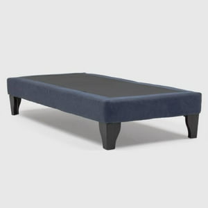 Dulces Sueños - Base De Cama Europea 1.5 Plaza Azul Lino 105X190Cm