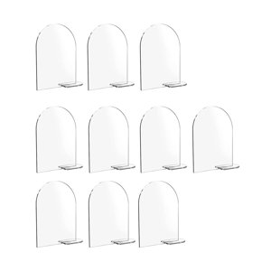 Bothyi - 10 Tarjetas De Lugar Acrílicas Con Soporte Para Nombres De Invitados Para Banquetes, Bodas Y Recepciones.