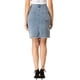 thumbnail image 3 of INSPIRE CHIC Falda de Mezclilla para Mujer Cintura Alta Dobladillo Desgastado Falda Corta de Jean Azul XL, 3 of 7