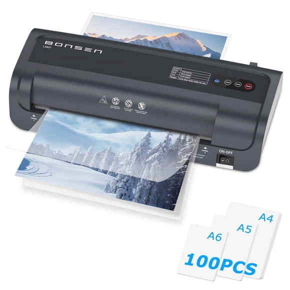 Laminadora térmica BONSEN A4 4 en 1 con tecnología Never Jam