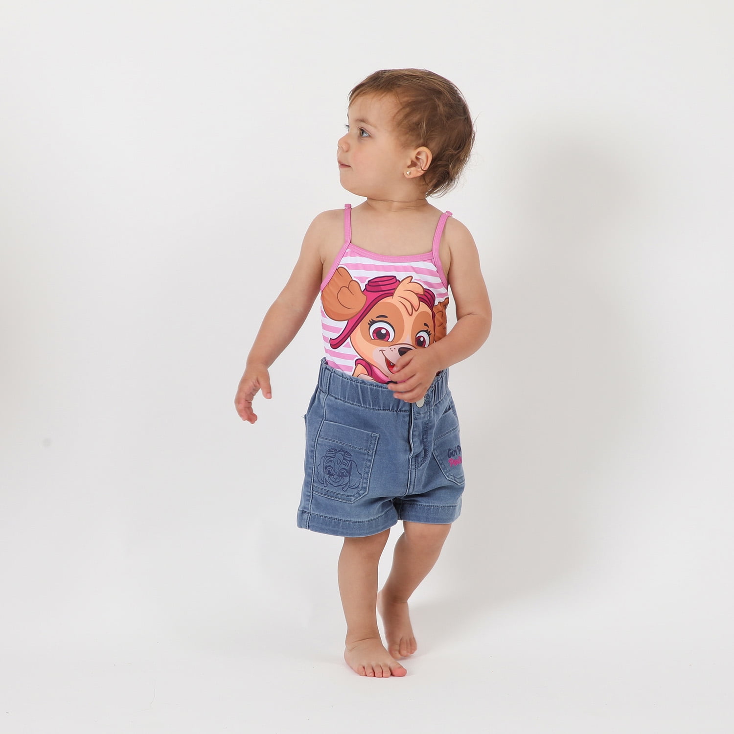 Short Niña Skye Azul Paw Patrol