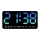 thumbnail image 2 of Reloj Digital De Escritorio Reloj De Pared Con Calendario De Fecha Moderno Para Dormitorio Sala De Festivales Azul, 2 of 5