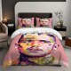 thumbnail image 1 of 3pcs Abstract Rapper Portrait Print Bedding Set Soft and Comfortable Suitable for All Seasons, 1 of 5