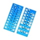 thumbnail image 1 of Comprobador De Roscas De 2 Piezas, Herramienta De Medición Portátil Para Fontaneros, Calibre De Rosca Azul, 1 of 5
