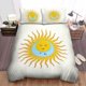 thumbnail image 1 of Crimson David Cross Larks Tongues In Aspic Quilt Duvet Cover Set Queen Soft3-Piece Bedding Set, 1 of 5