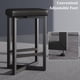 thumbnail image 5 of Juego de 4 taburetes de bar IDEALHOUSE de 24,6 cm de altura de mostrador, color negro, 5 of 7