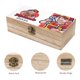 thumbnail image 3 of Mecánico Caja Organizadora de Madera Rústica - Caja Decorativa Multifuncional para Escritorio, Hogar, Oficina, Joyas y Manualidades, 3 of 6